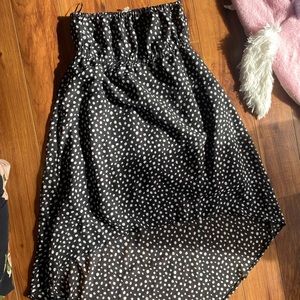 ( 3 for 35 ) High low polka dot dress